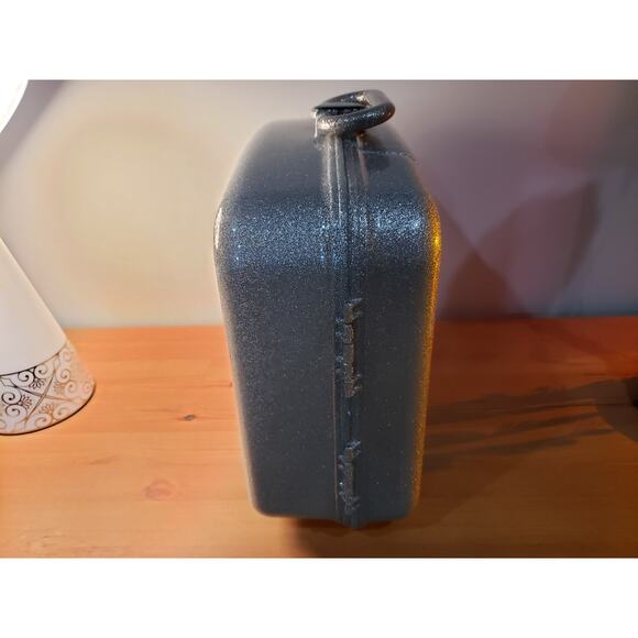 Caboodles Liquid Metallics Silver Glitter Makeup Case Organizer W/Mirror - Picture 6 of 6